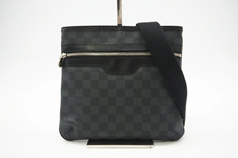 Louis Vuitton Thomas shoulder bag black gray canvas